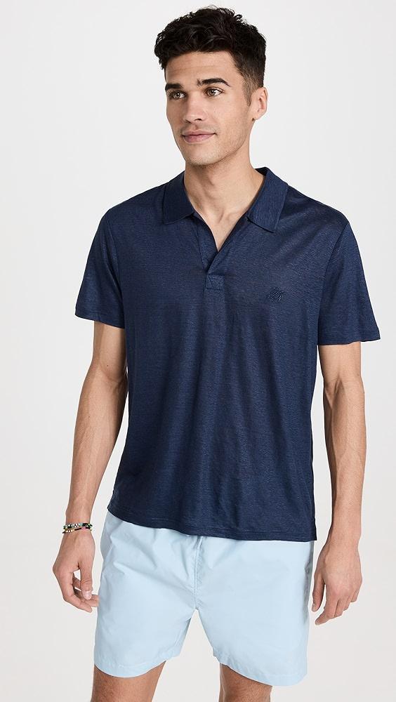 Vilebrequin Linen Pyramid Polo Shirt | Shopbop Product Image