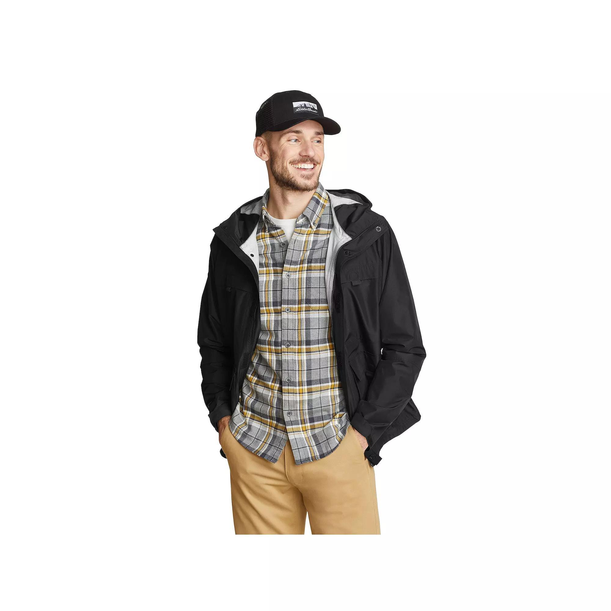 Big & Tall Eddie Bauer Rainpac Jacket, Mens Light Green Product Image