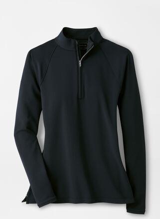Peter Millar Womens Raglan-Sleeve Perth Performance Pullover | Color: Black | Size: S Product Image