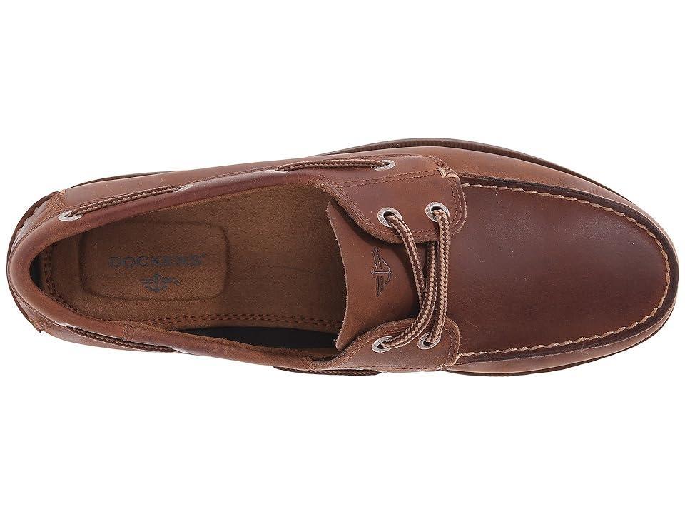 Dockers® Vargas Men's Leather Boat Shoes, Size: 12, Raisin Product Image