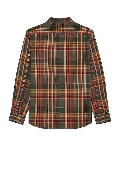 Plaid Cotton Flannel Shirt Product Image