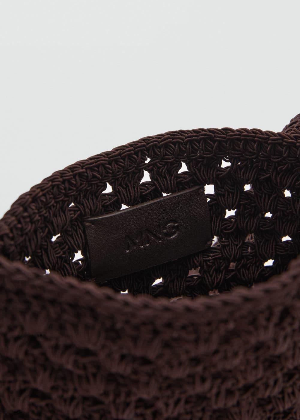 Crochet handbag - Women | MANGO USA Product Image