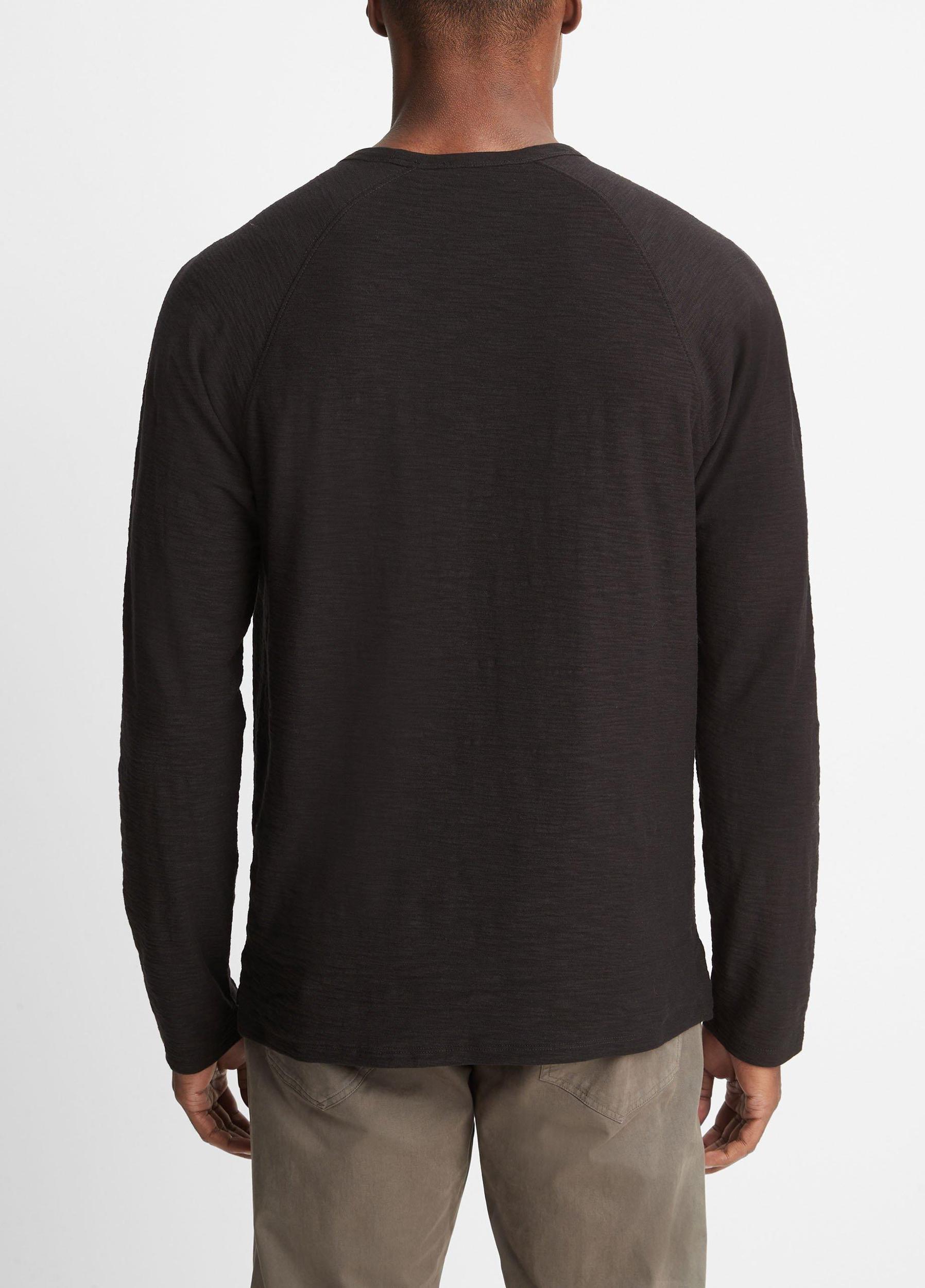 Mens Cotton Long Sleeve Pocket Crew T-Shirt Vince Product Image