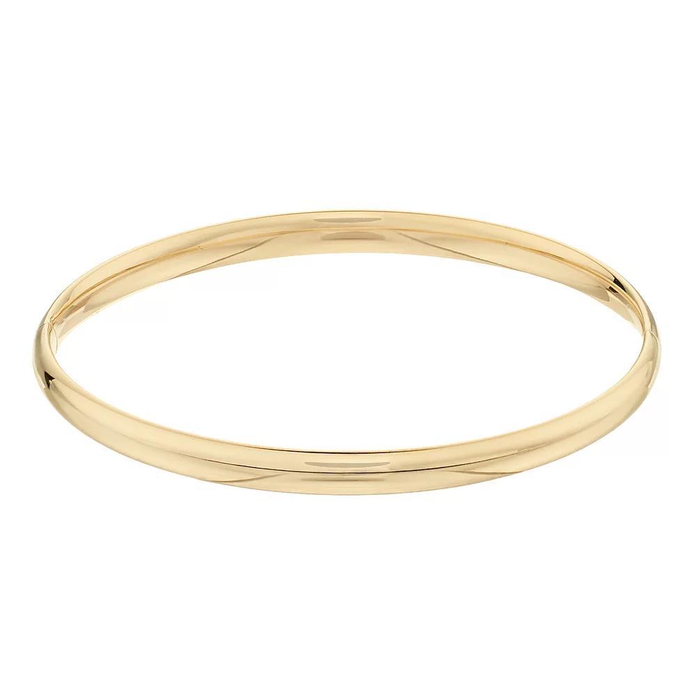 14k Yellow Gold Bangle Bracelet, Women's, Size: 7", 14k Gold Product Image