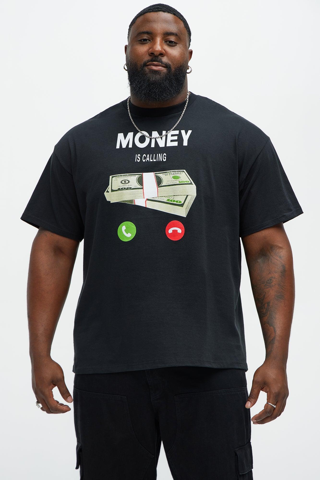 Money Stays Calling Short Sleeve Tee - Black Product Image