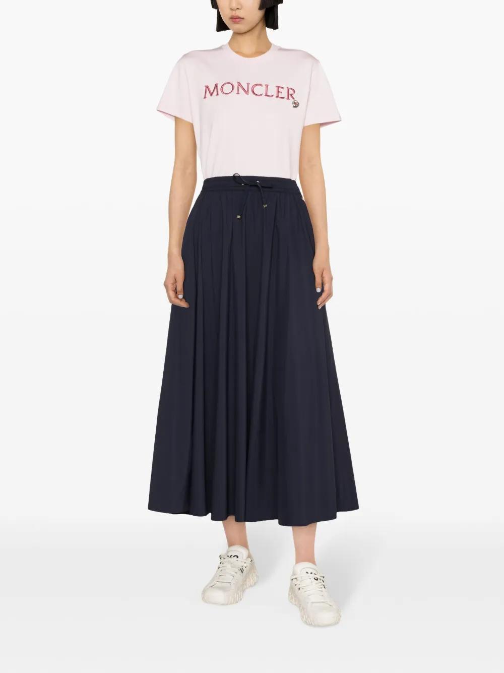 elasticated waistband flared skirt Product Image
