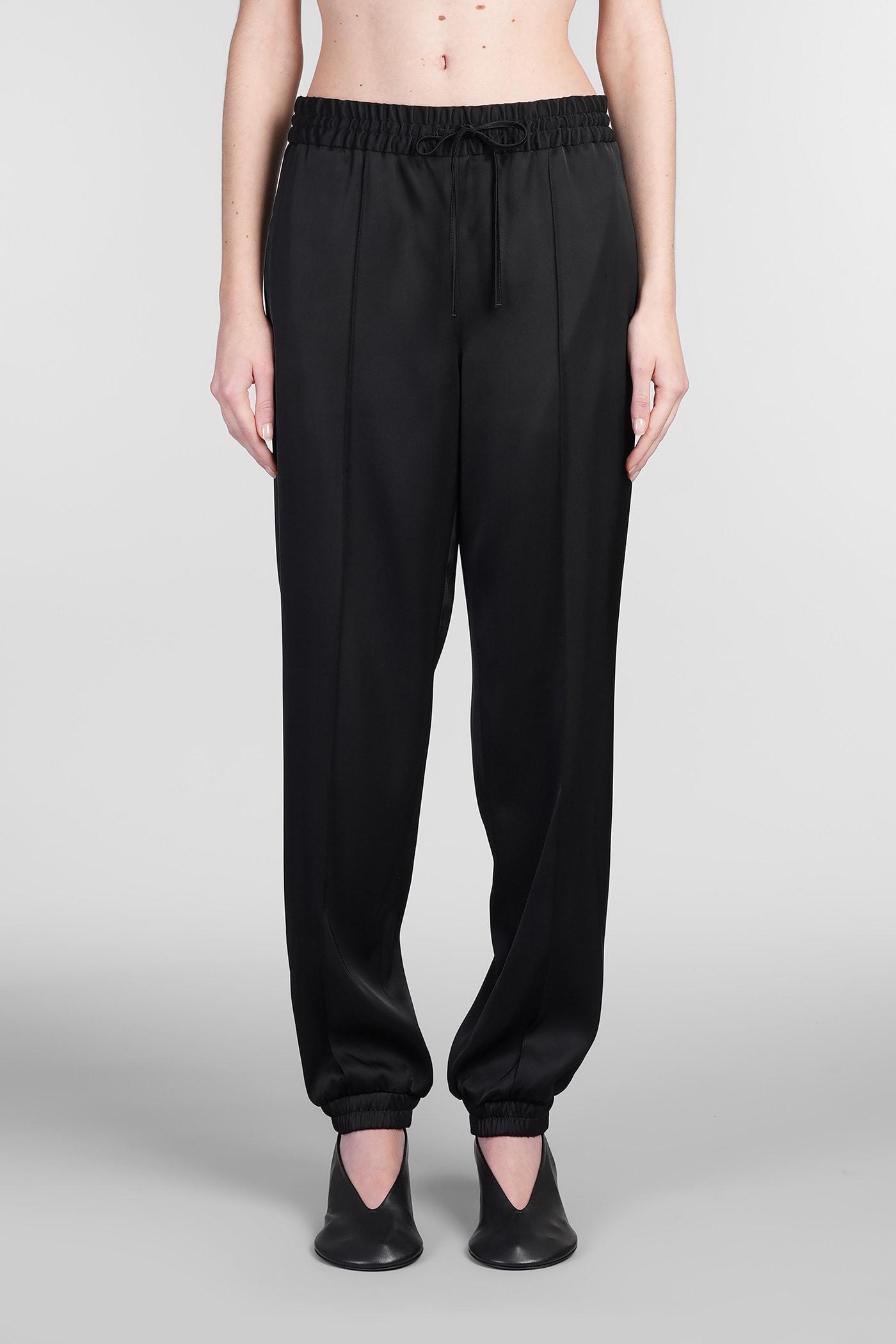 JIL SANDER Tapered-leg Drawstring Trousers In Black Product Image