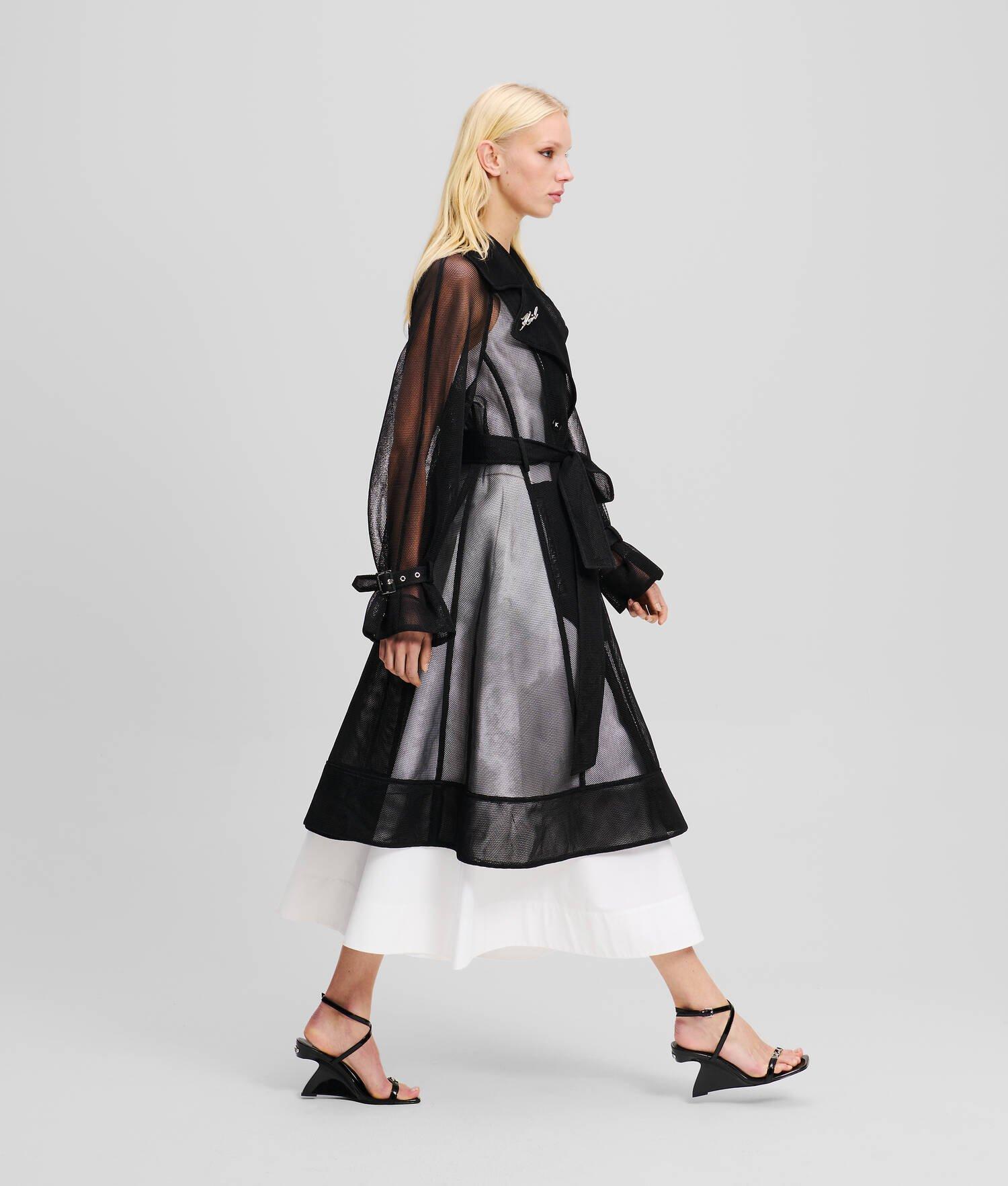 MESH TRENCH COAT Product Image