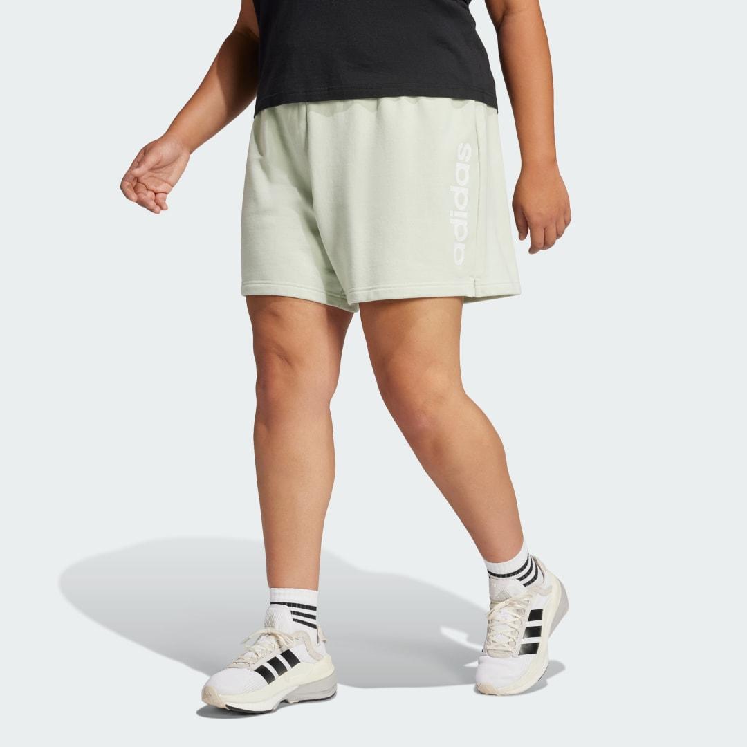 Plus Size adidas Essentials Linear French Terry Shorts, Womens Product Image