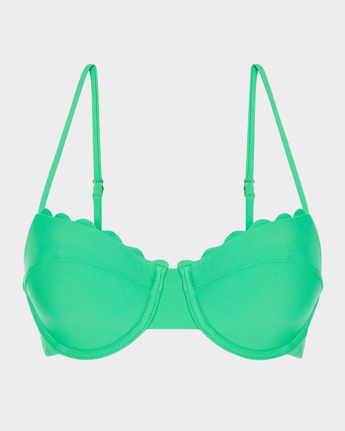 Womens Leyla Scalloped Underwire Bikini Top Product Image