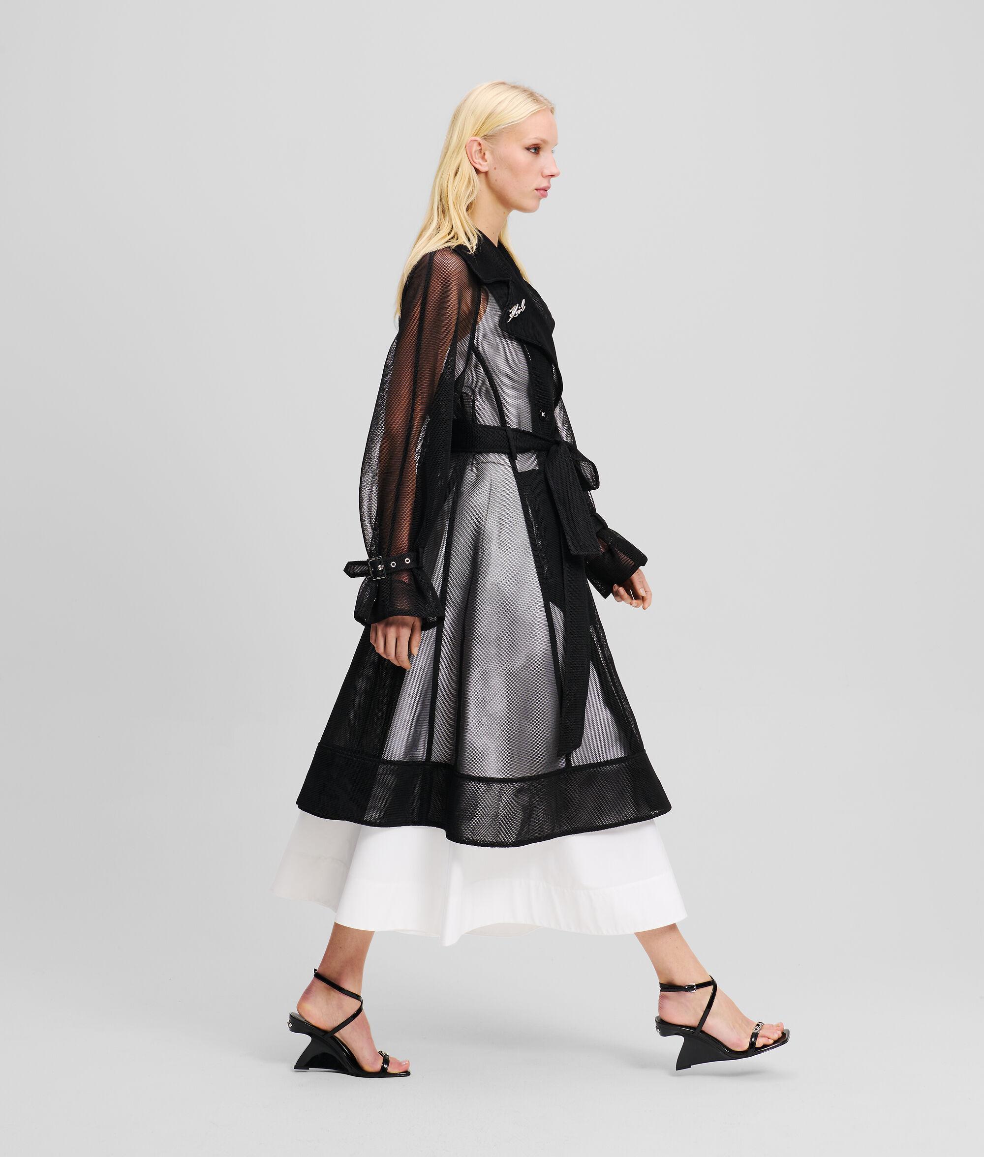 MESH TRENCH COAT Product Image