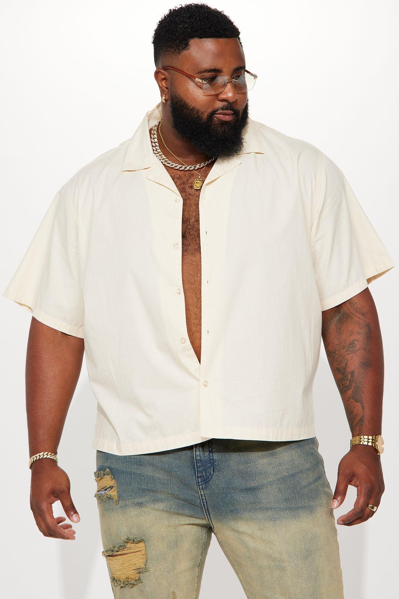 Ryland Relaxed Cotton Short Sleeve Cuban Shirt - OffWhite Product Image