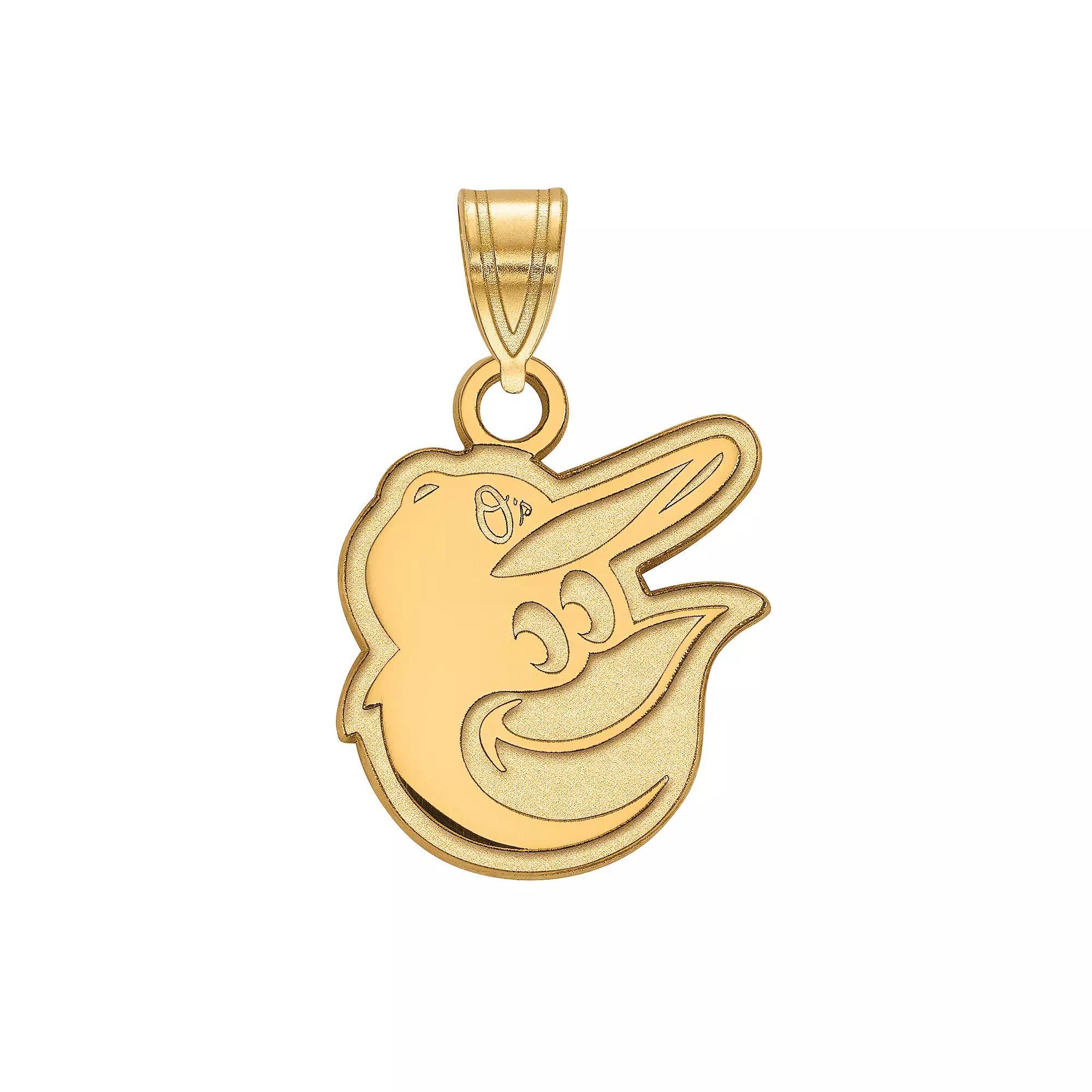 LogoArt 10k Gold Baltimore Orioles Small Pendant, Women's Product Image