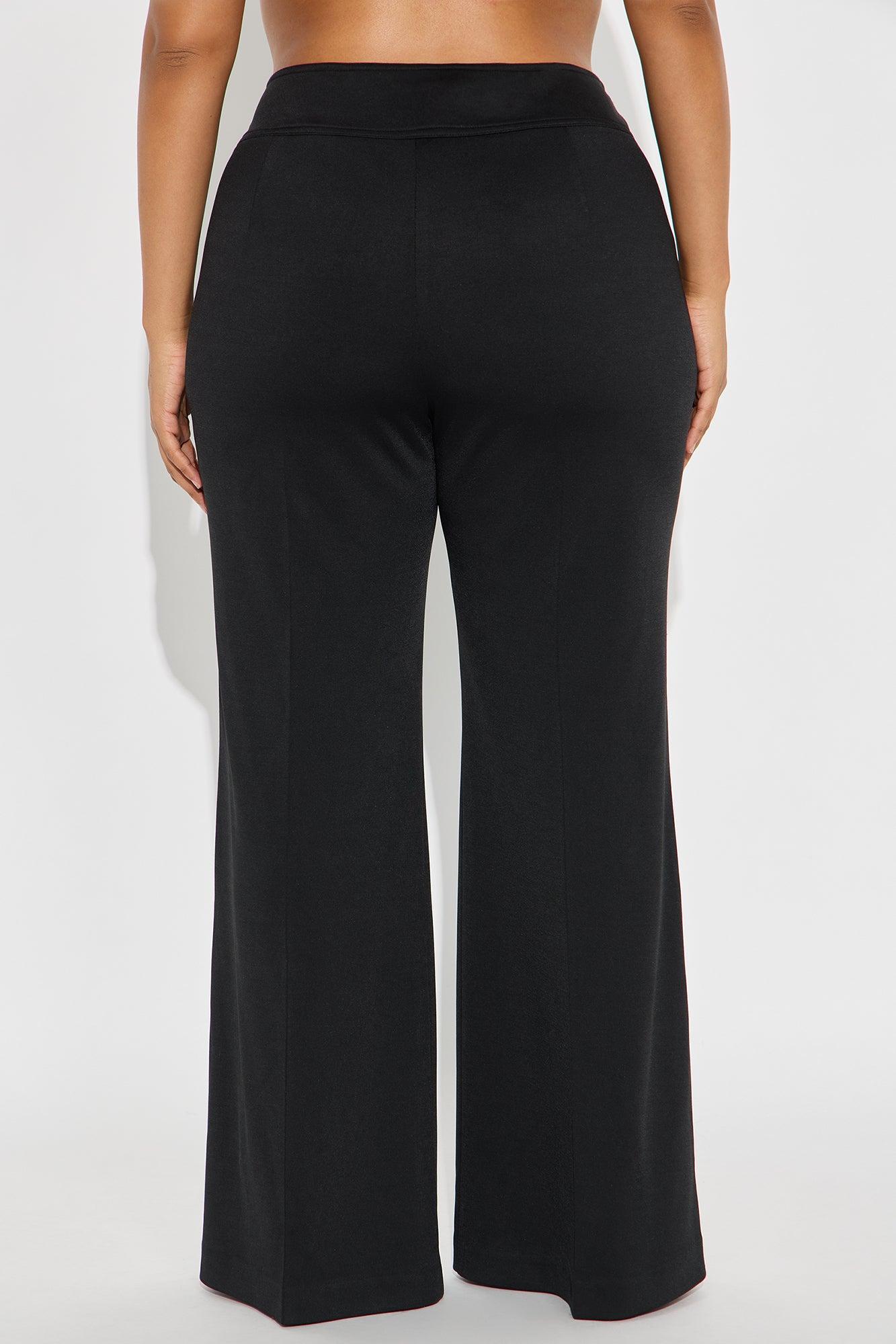 Elsy Ponte Flare Trouser Pant - Black Product Image