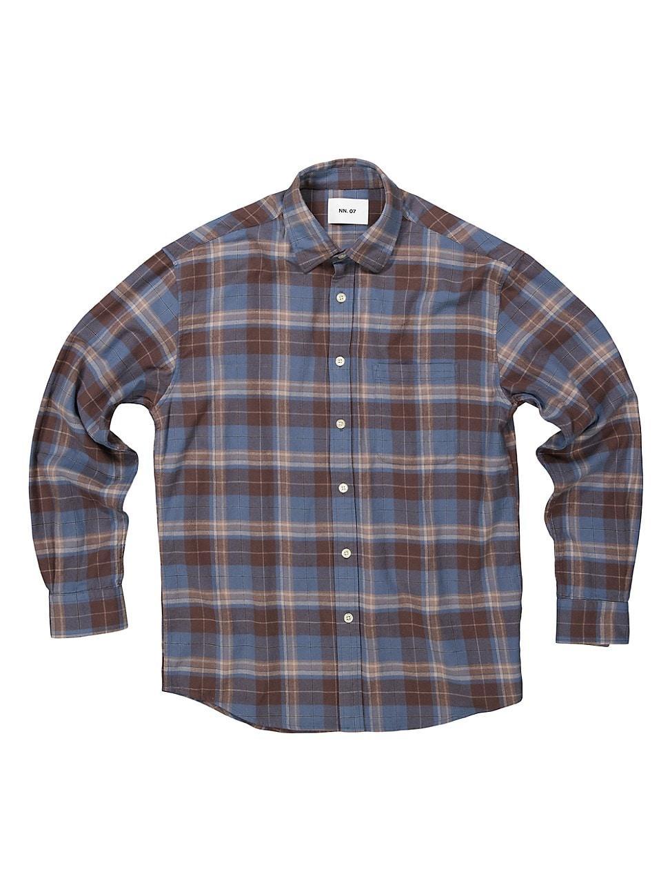 NN07 Deon 5465 Cotton Relaxed Fit Button Down Shirt Product Image