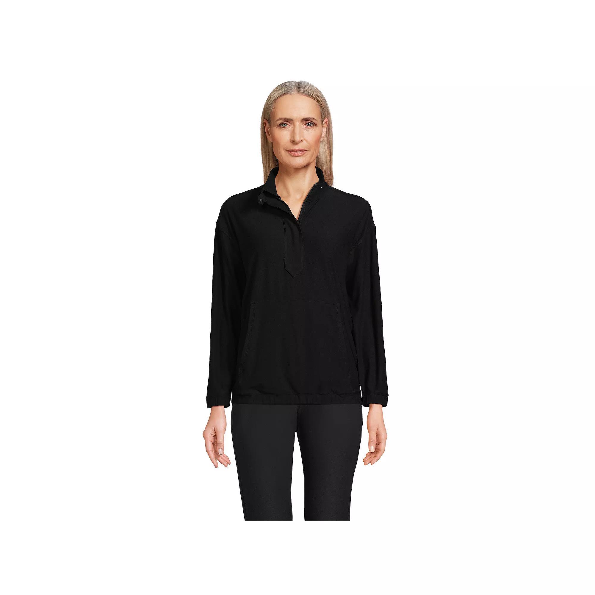 Womens Lands End Performance UPF 50 Quarter Zip Pullover Product Image