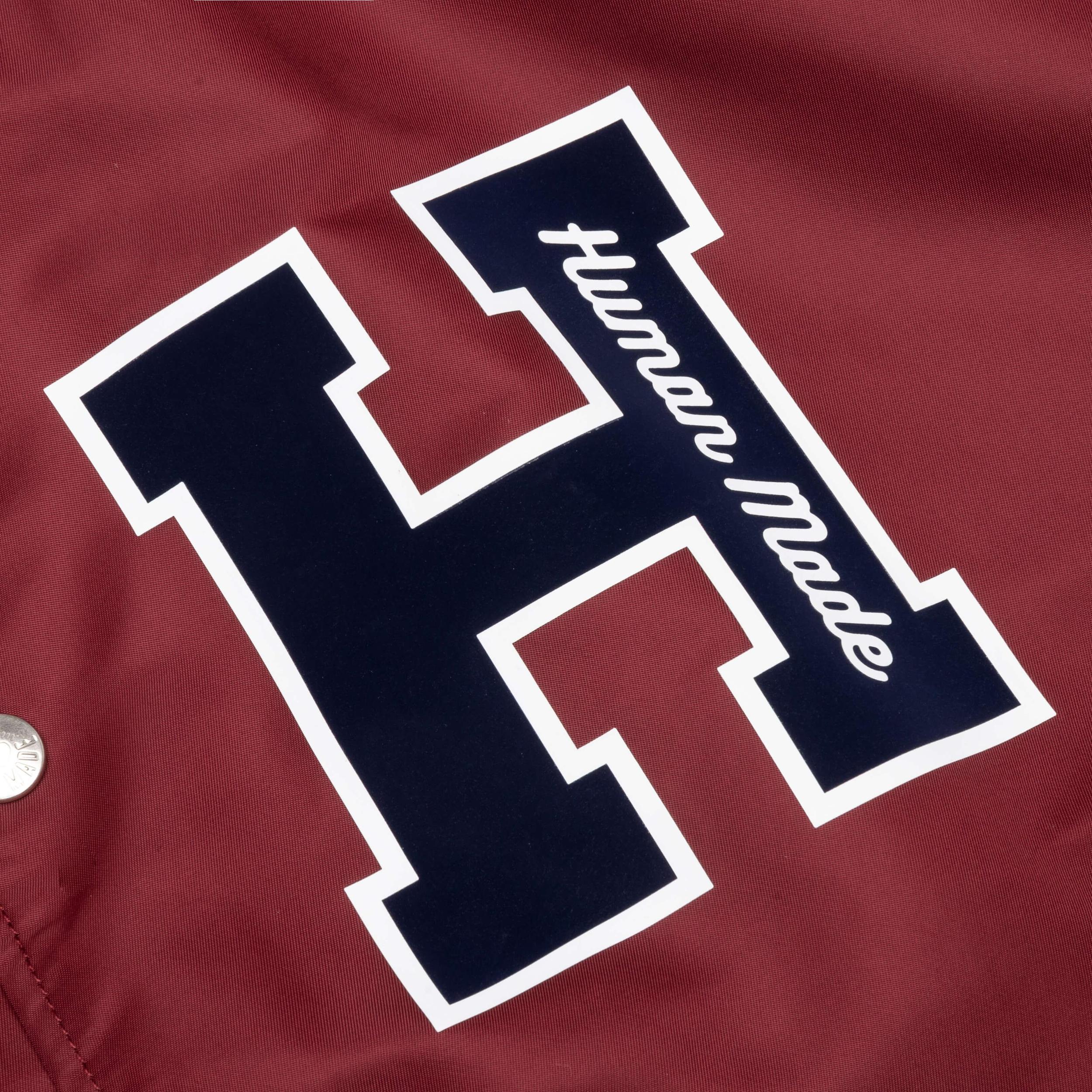 Nylon Stadium Jacket - Burgundy Male Product Image