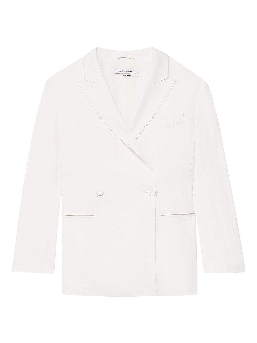 Womens Fluid Double-Breasted Jacket Product Image