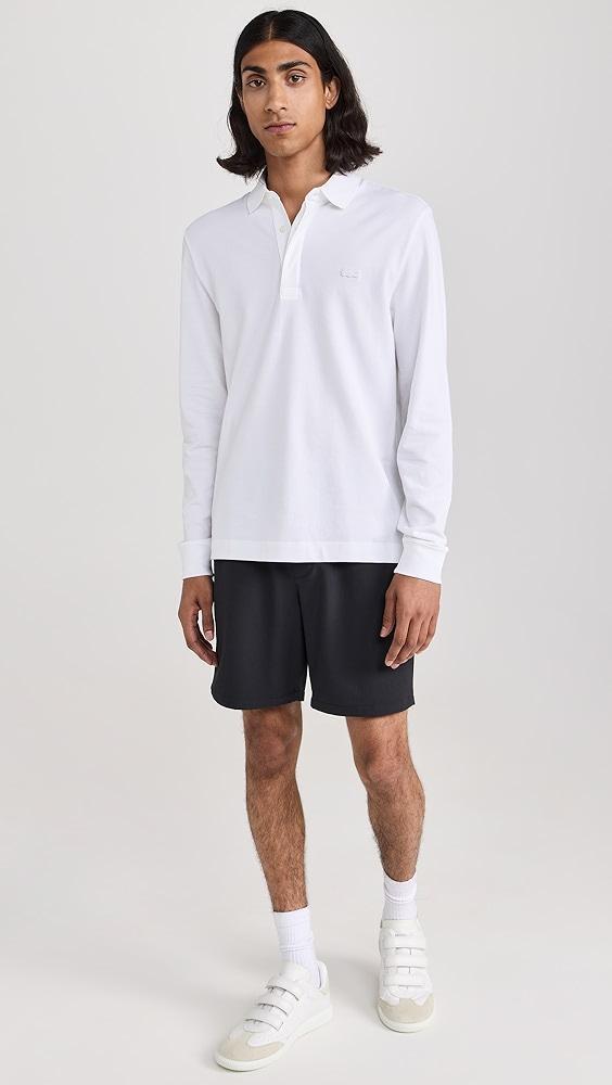 Lacoste Long Sleeve Stretch Cotton Paris Polo | Shopbop Product Image
