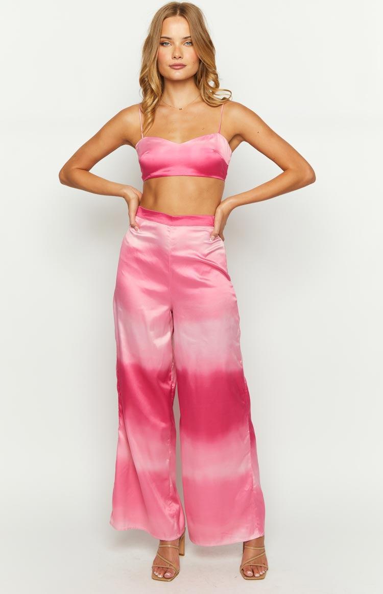 Bailee Pink Ombre Crop Top Product Image