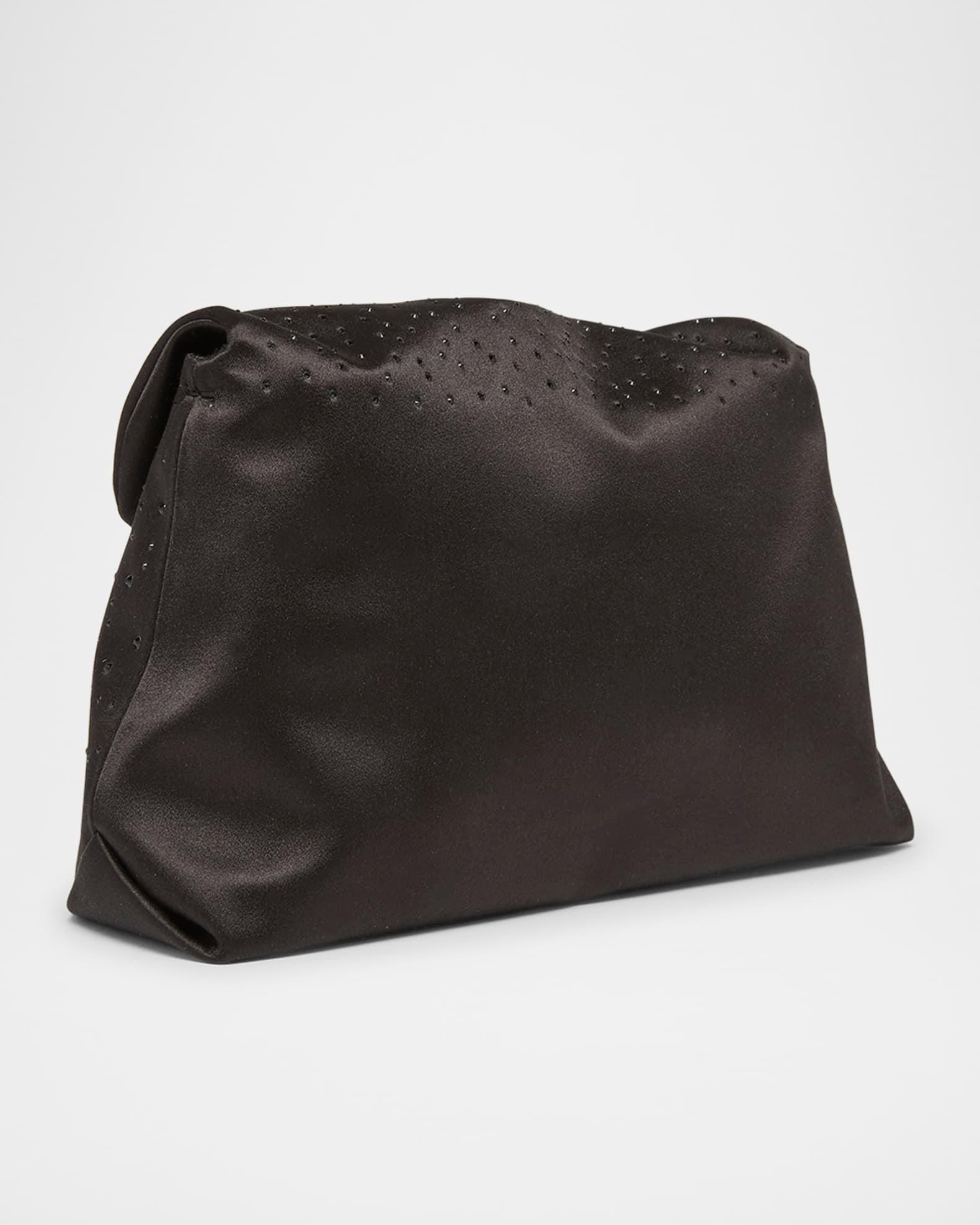 Bouquet Rhinestone Satin Shoulder Bag Product Image