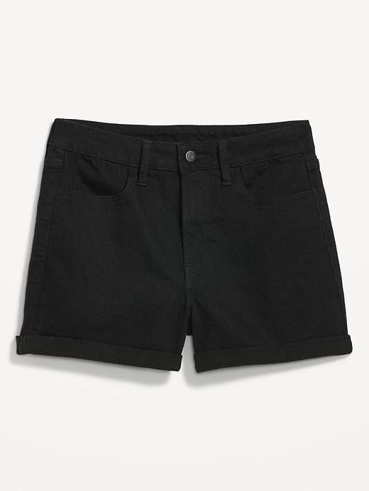 High-Waisted Wow Jean Shorts -- 3-inch inseam Product Image