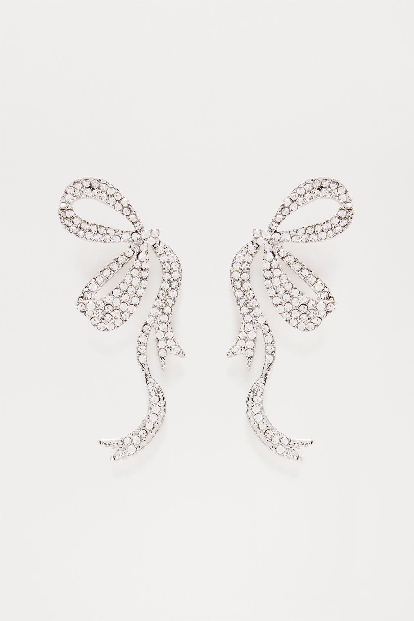 Cute Aesthetics Earrings  - Silver Product Image