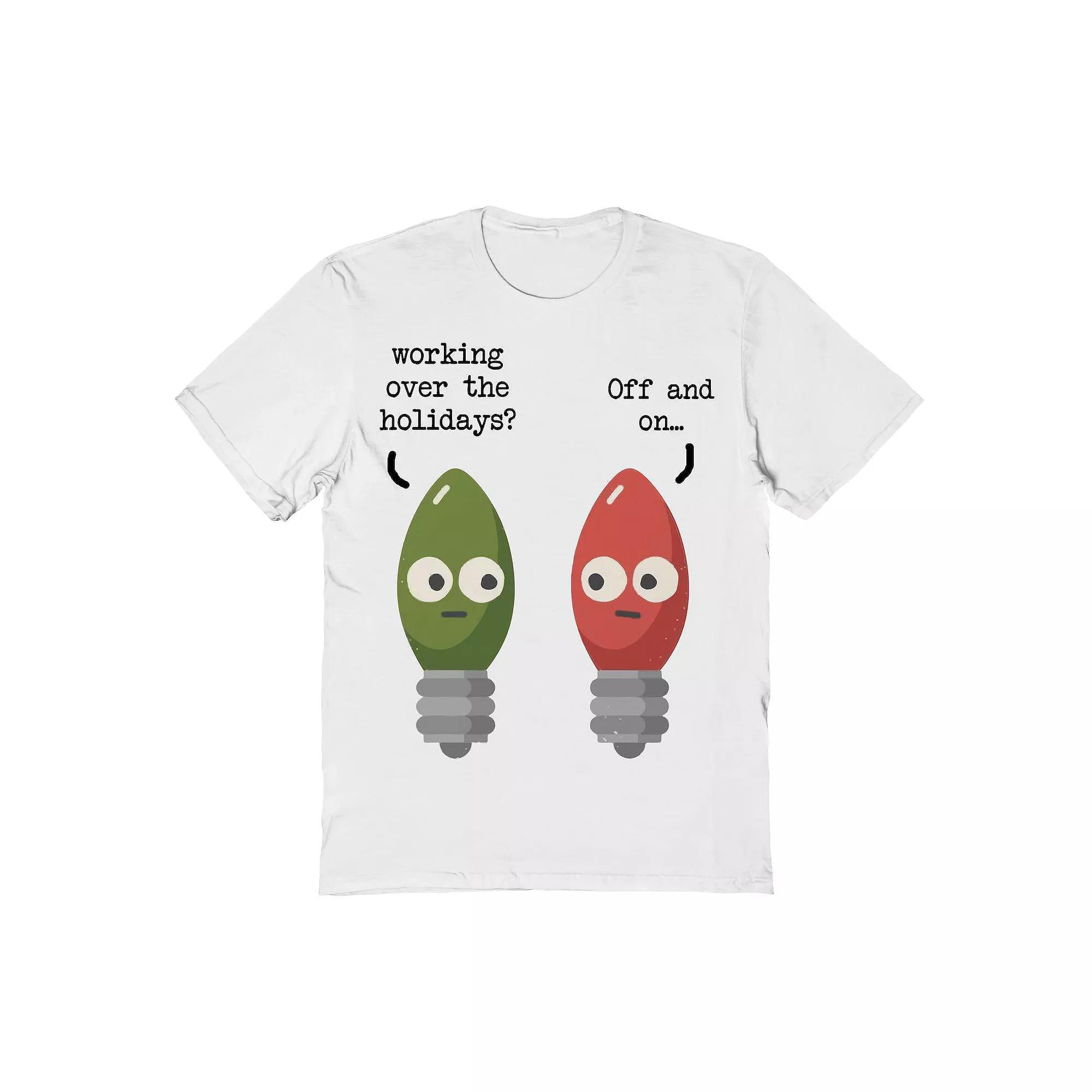 Mens Working Holidays Christmas Graphic Tee Product Image