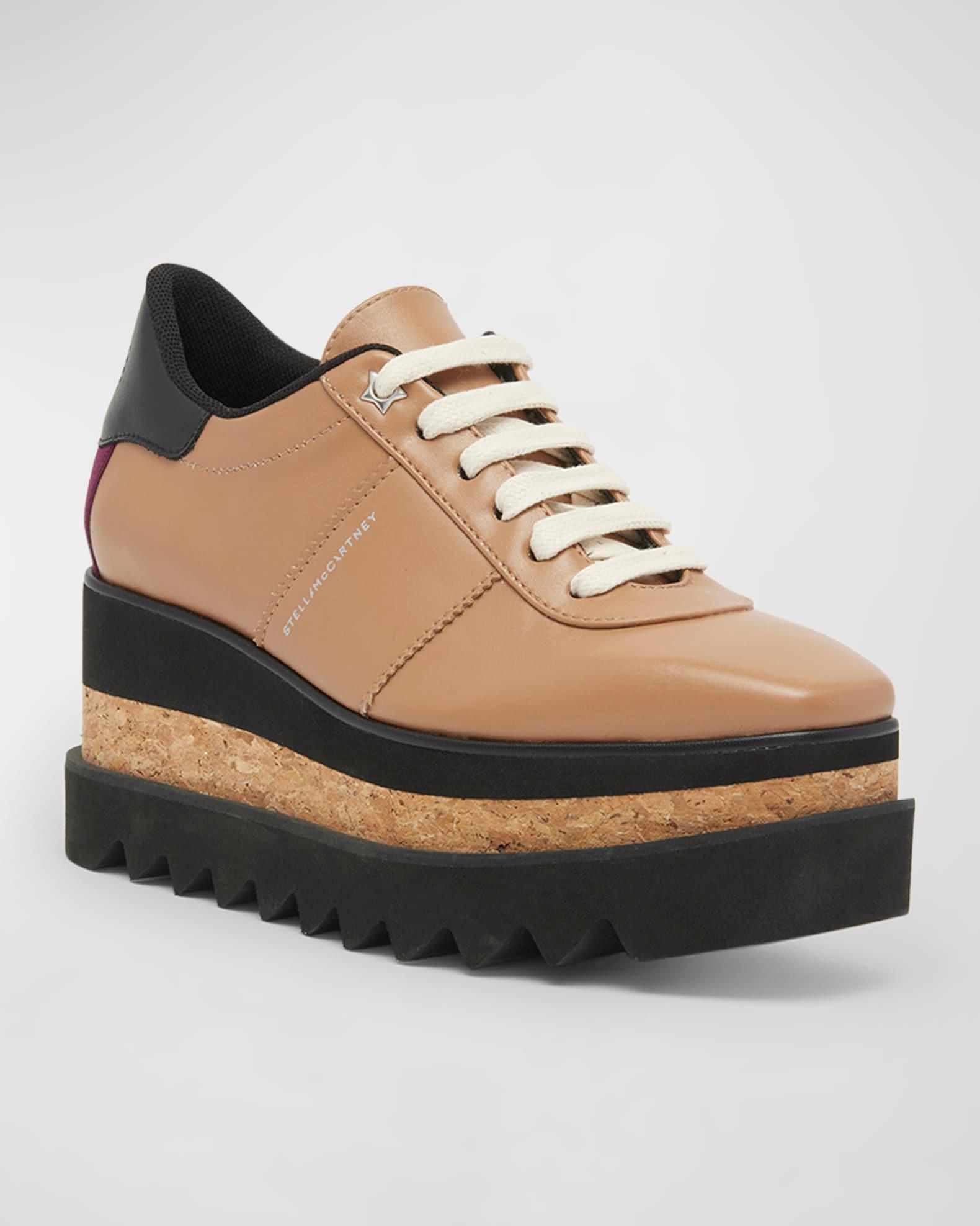 Sneakelyse Vegan Logo Platform Loafers Product Image