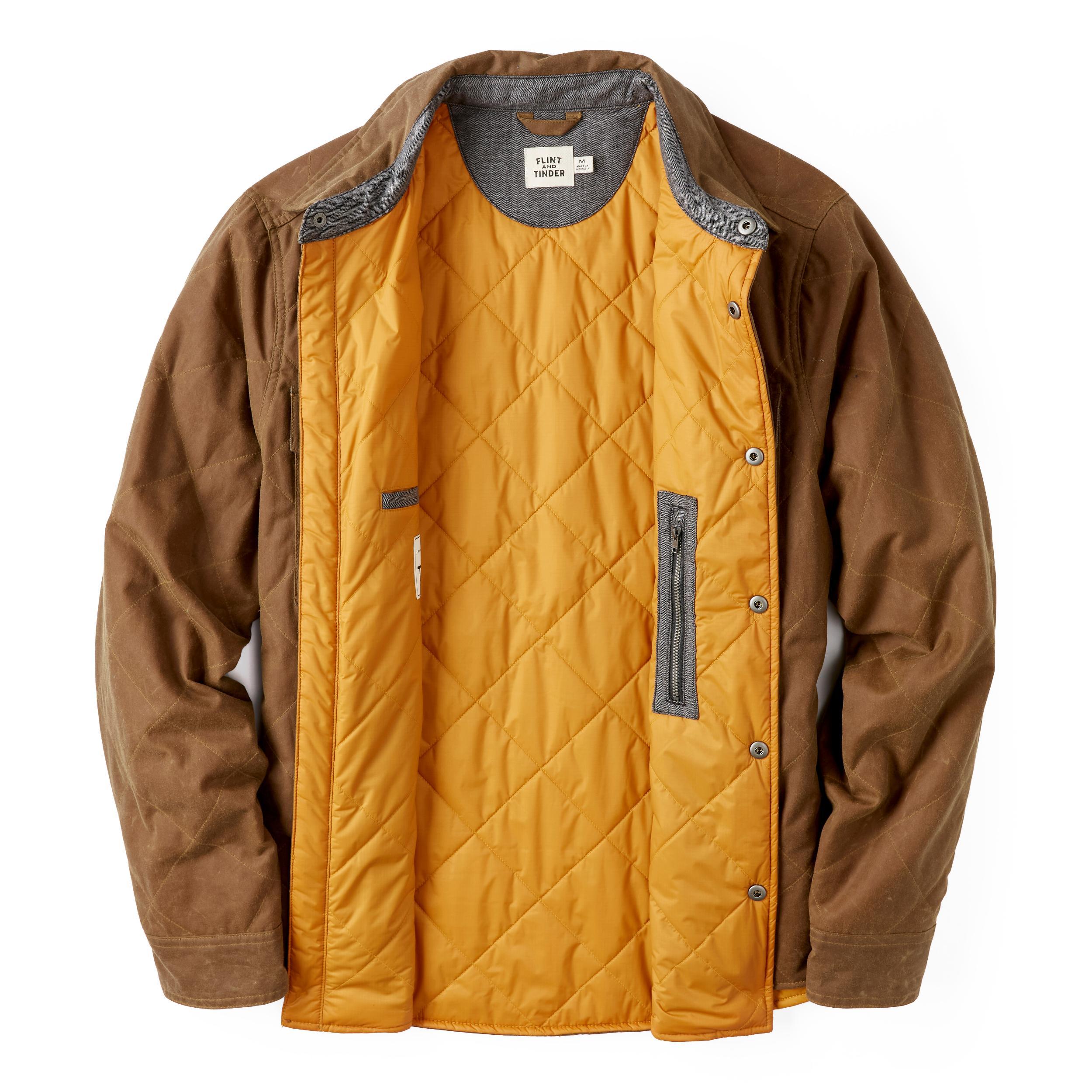 Quilted Waxed Shirt Jacket Product Image