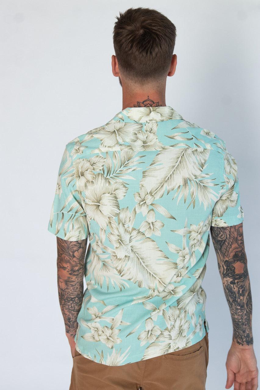 Tropical Mint Button Up Shirt Product Image