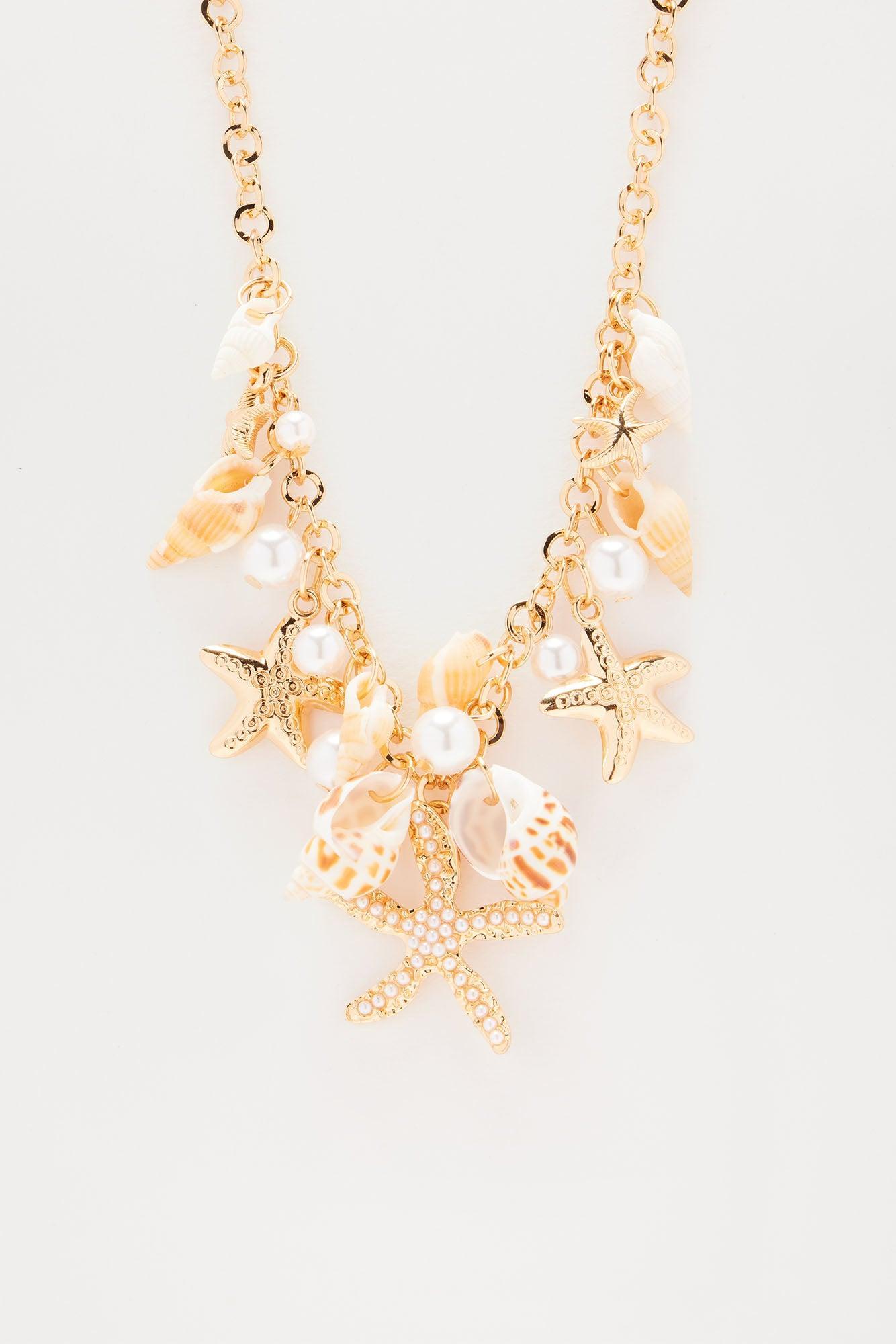 Tucker Island Charm Necklace - Gold/combo Product Image