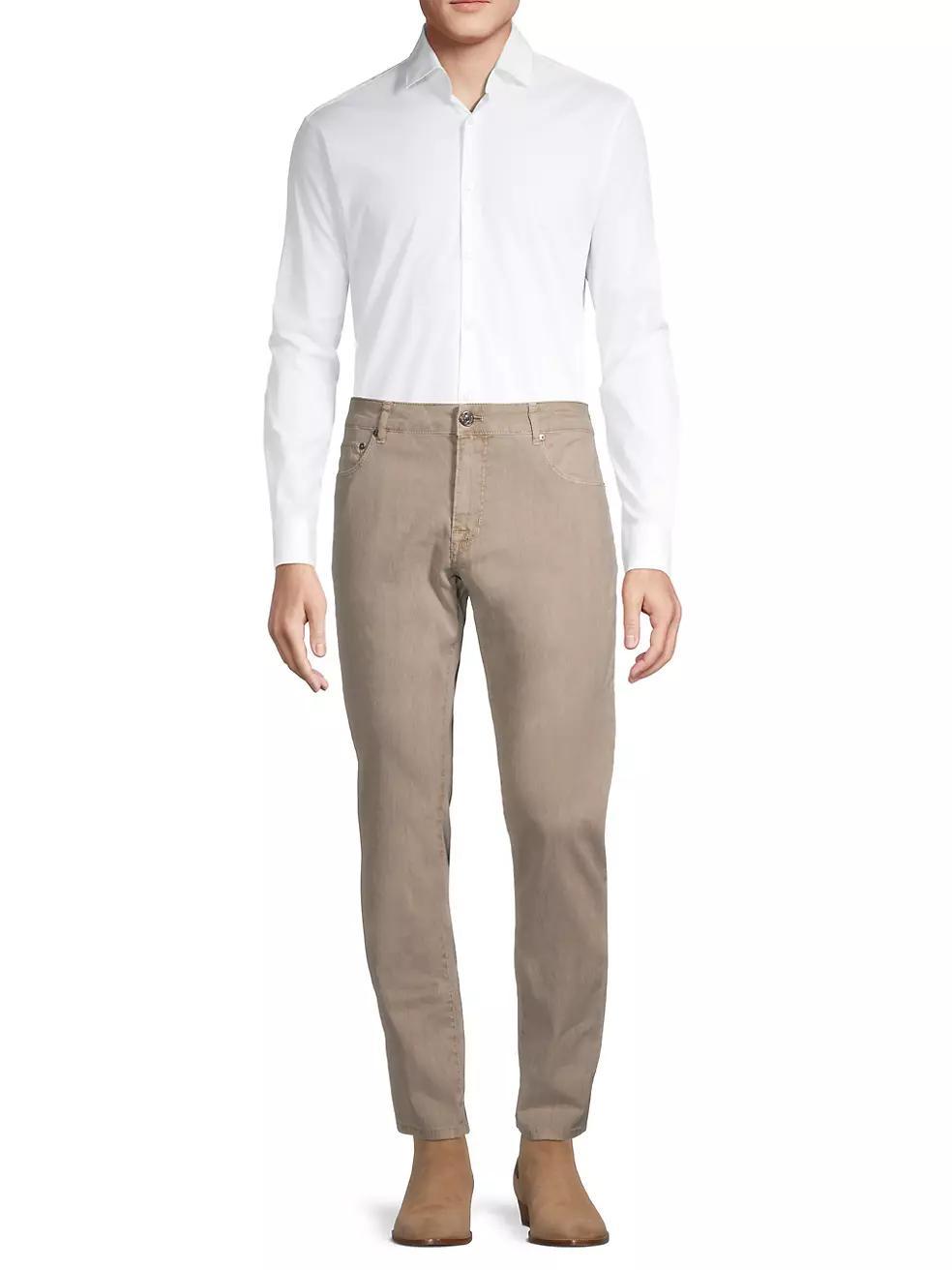 Delave Linen Straight-Leg Jeans Product Image