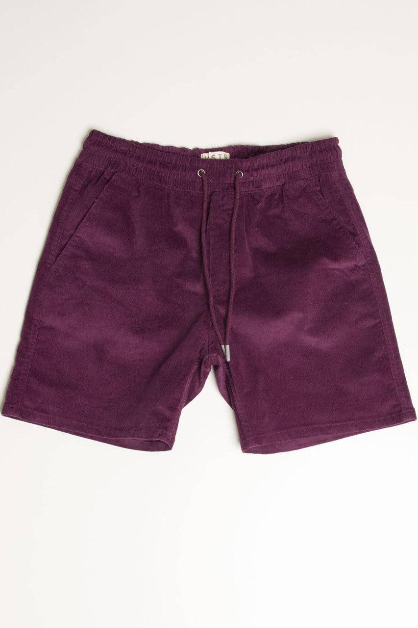 Dark Plum Corduroy Shorts Product Image