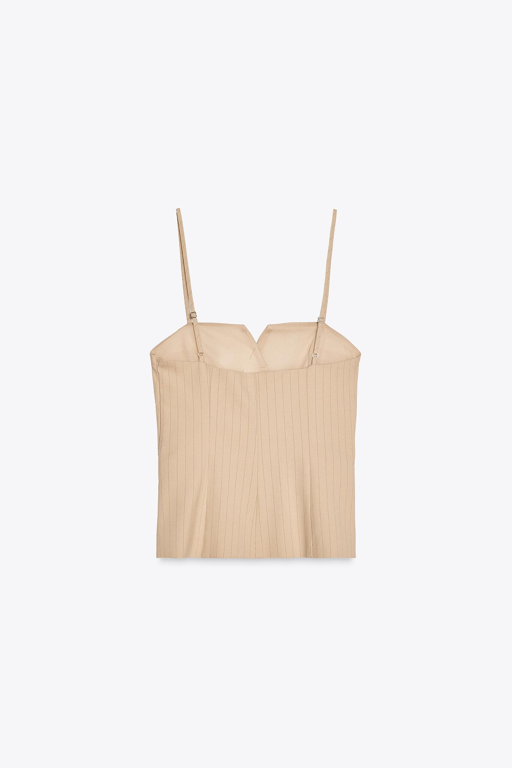 PLEATED STRIPE TOP Product Image