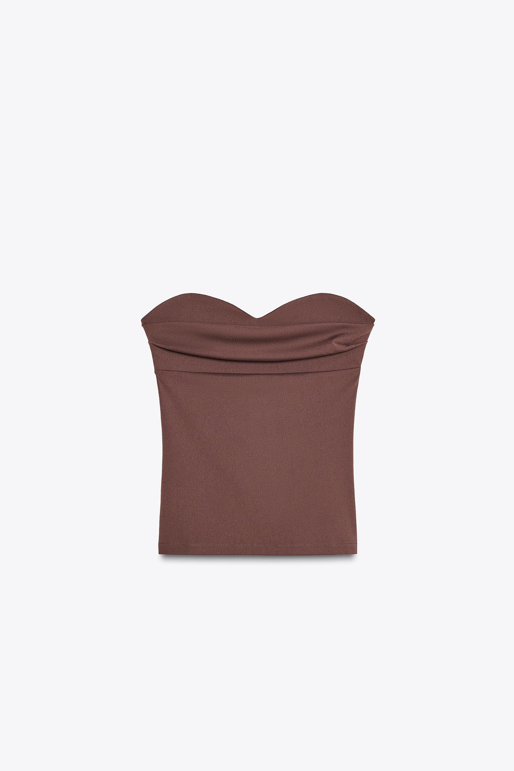 TEXTURED BANDEAU TOP Product Image