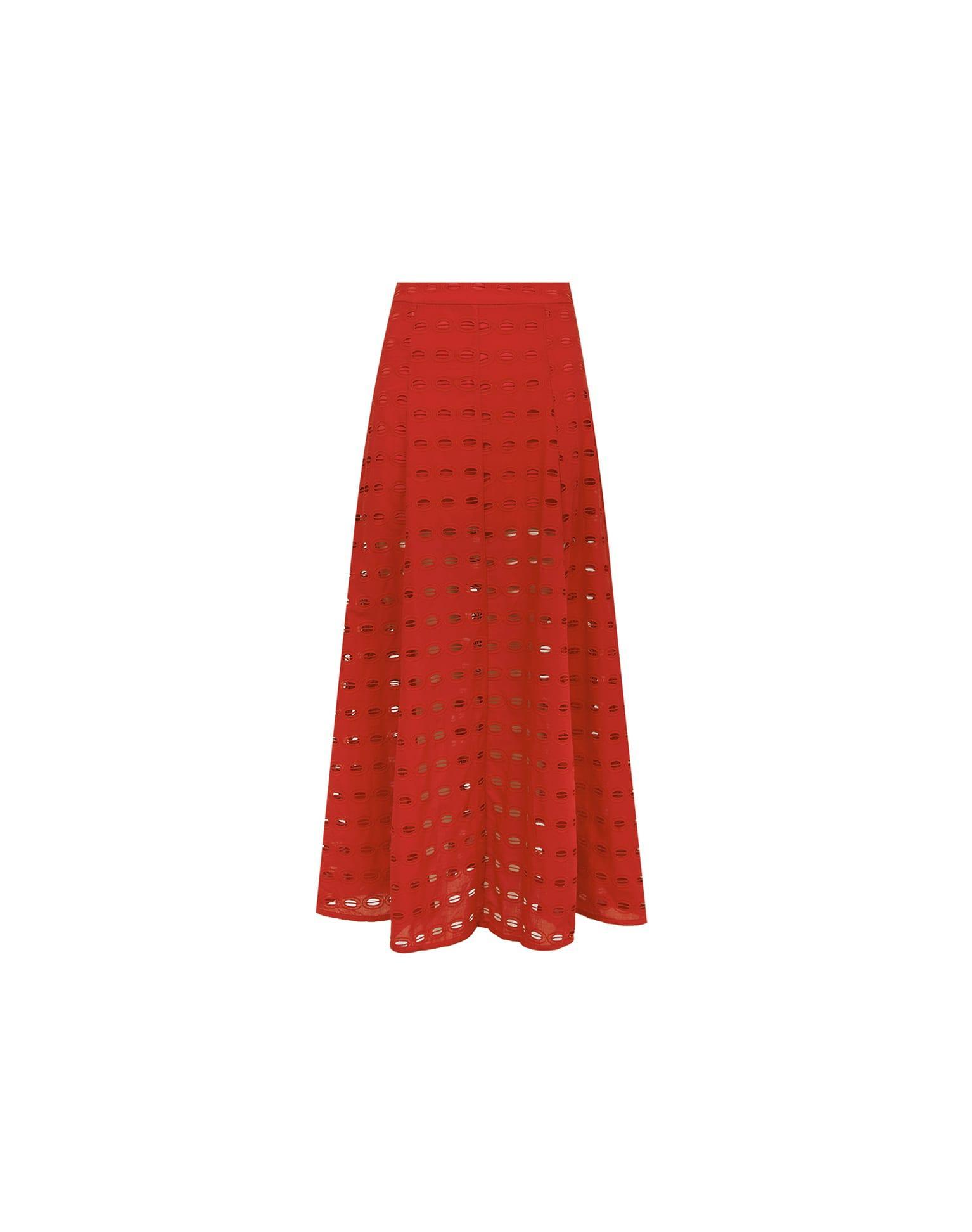 Eyelet Maven Top - Ruby Product Image