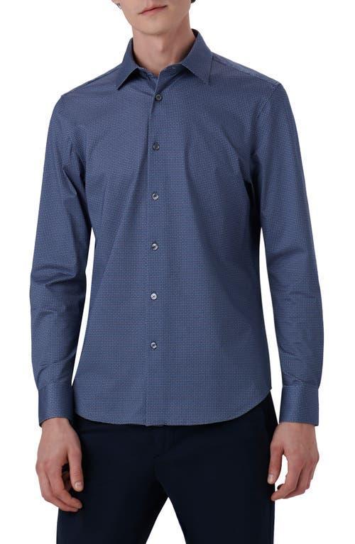 Mens OoohCotton Tech James Long-Sleeve Denim Shirt Product Image