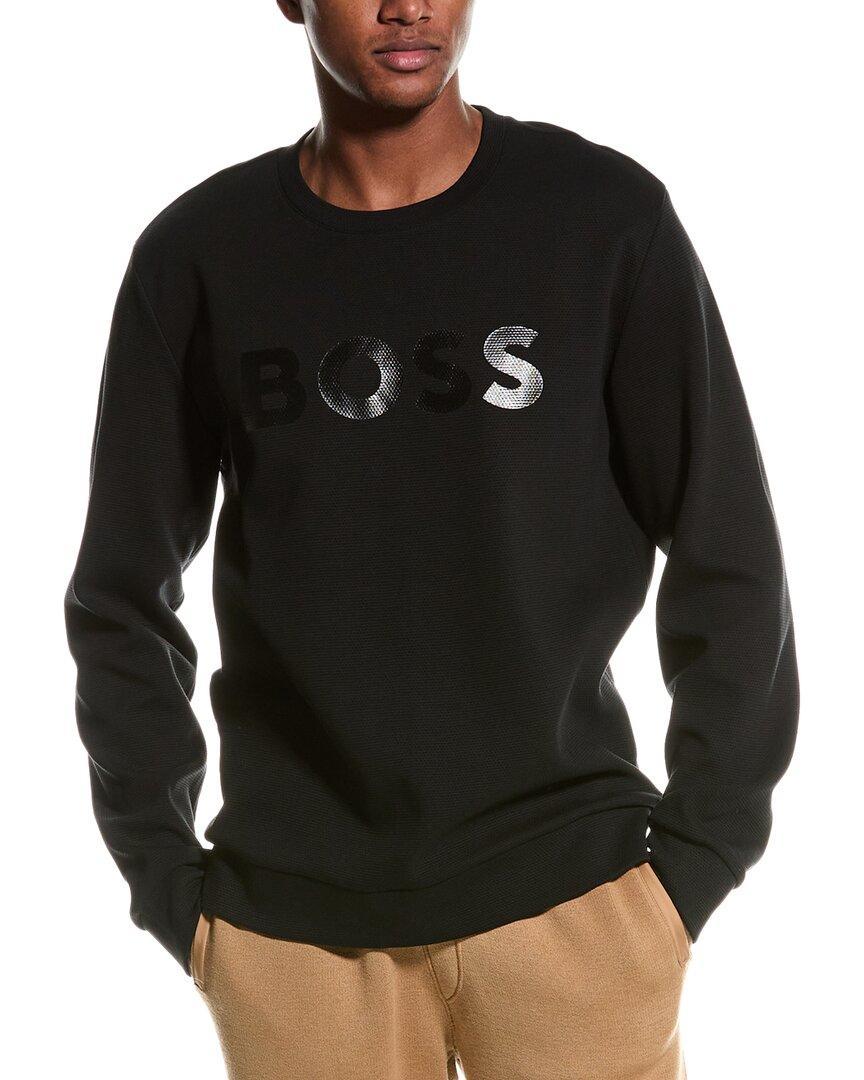 HUGO BOSS Boss  Salbo Crewneck Sweater In Black Product Image