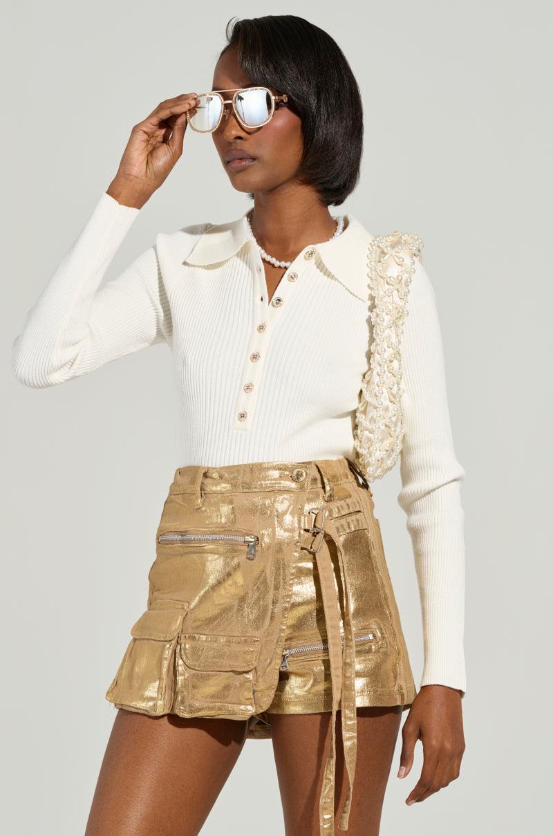 DONT MIND ME SWEATER IN WHITE Product Image