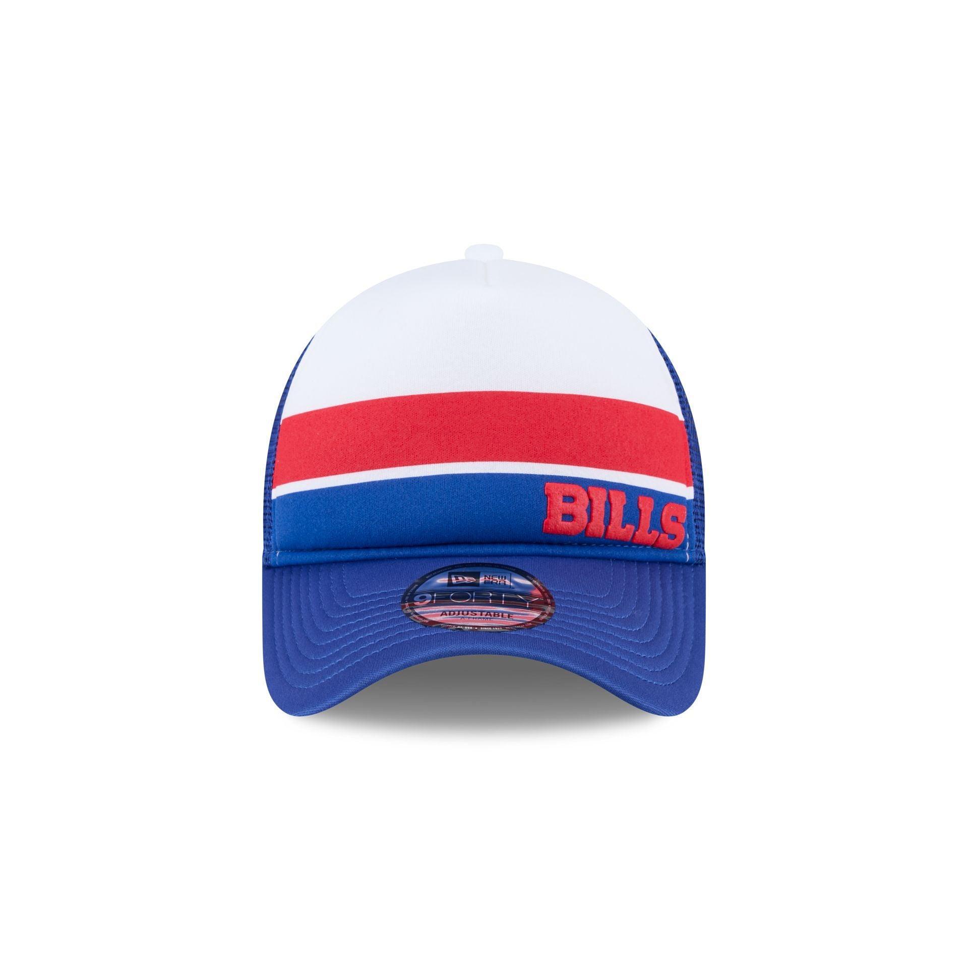 Buffalo Bills Color Block 9FORTY A-Frame Trucker Snapback Hat Male Product Image