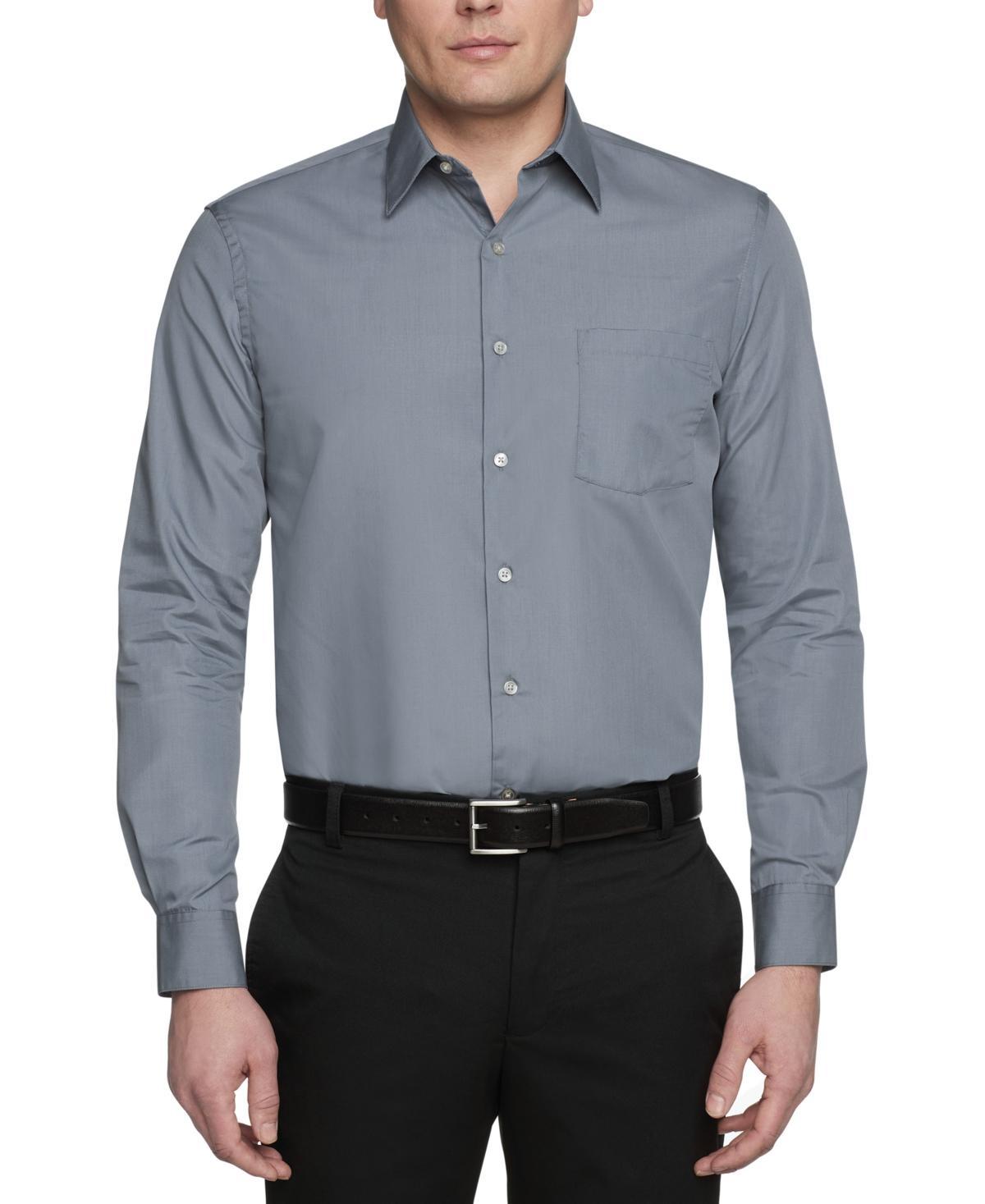 David Donahue Trim Fit Super Fine Twill Dress Shirt Product Image