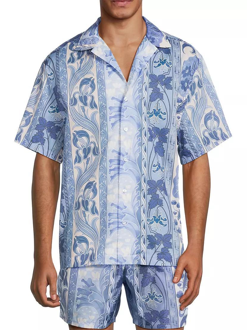 Paisley Bowling Short-Sleeve Shirt Product Image