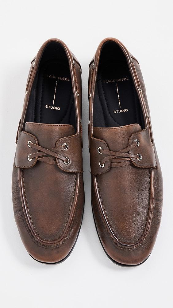Black Suede Studio Davy Flats | Shopbop Product Image