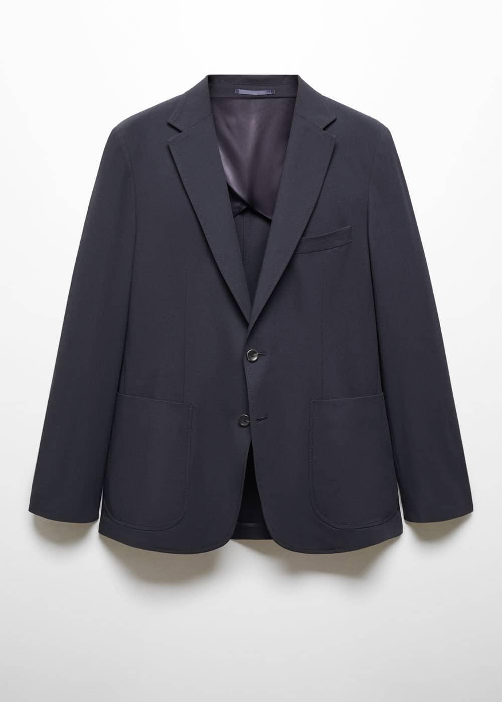 Mango Mens Structured Cotton Blazer Product Image