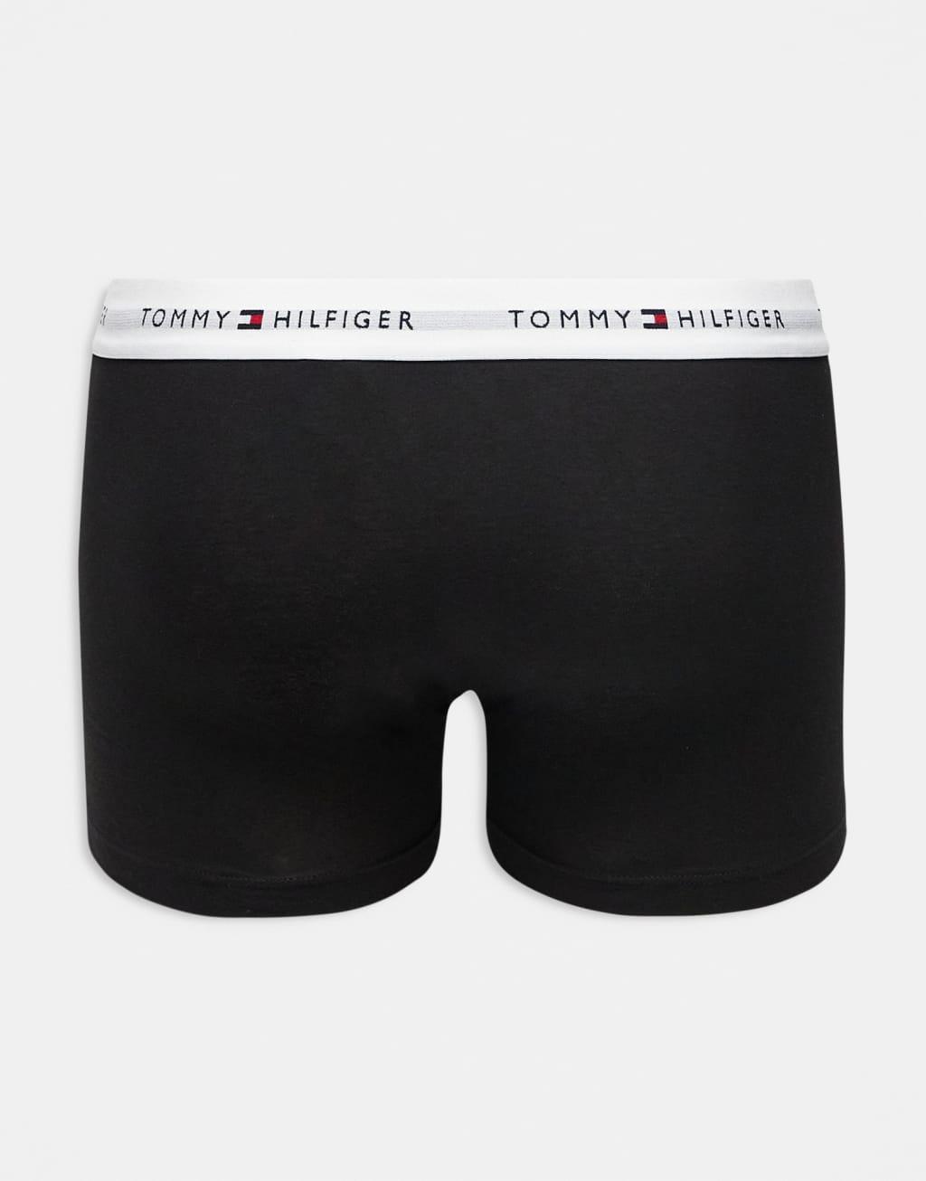 Tommy Hilfiger Signature Essential 3 pack trunk in black/blue/plum Product Image
