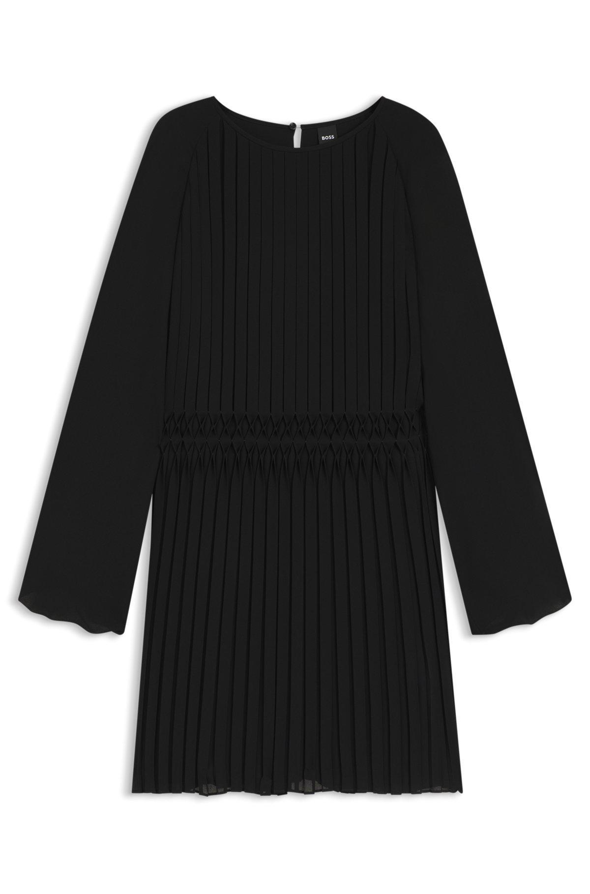Plissé dress with smocked waistband Product Image