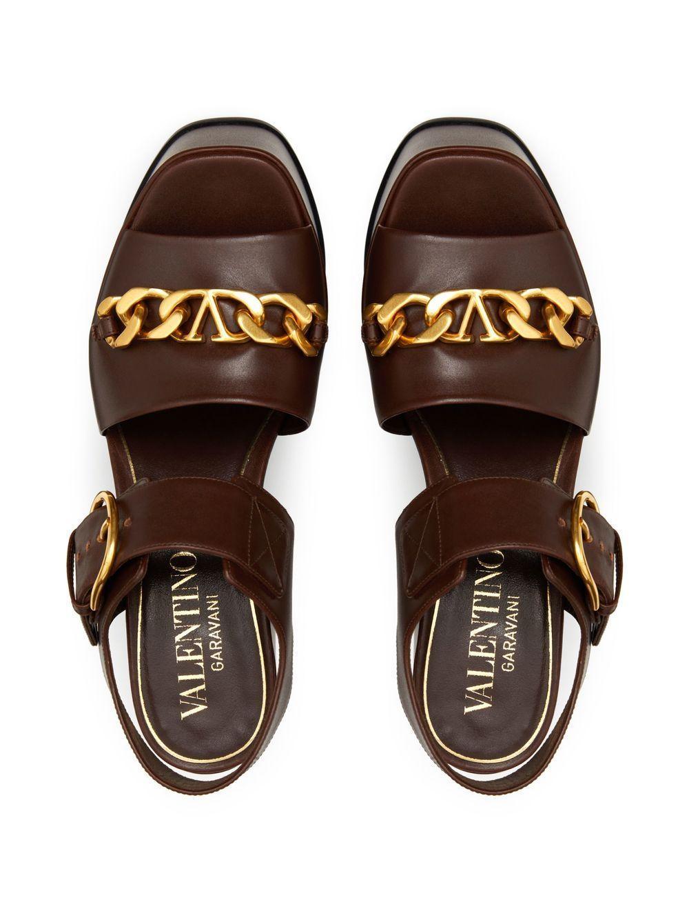 VLogo Chain 130mm platform sandals Product Image