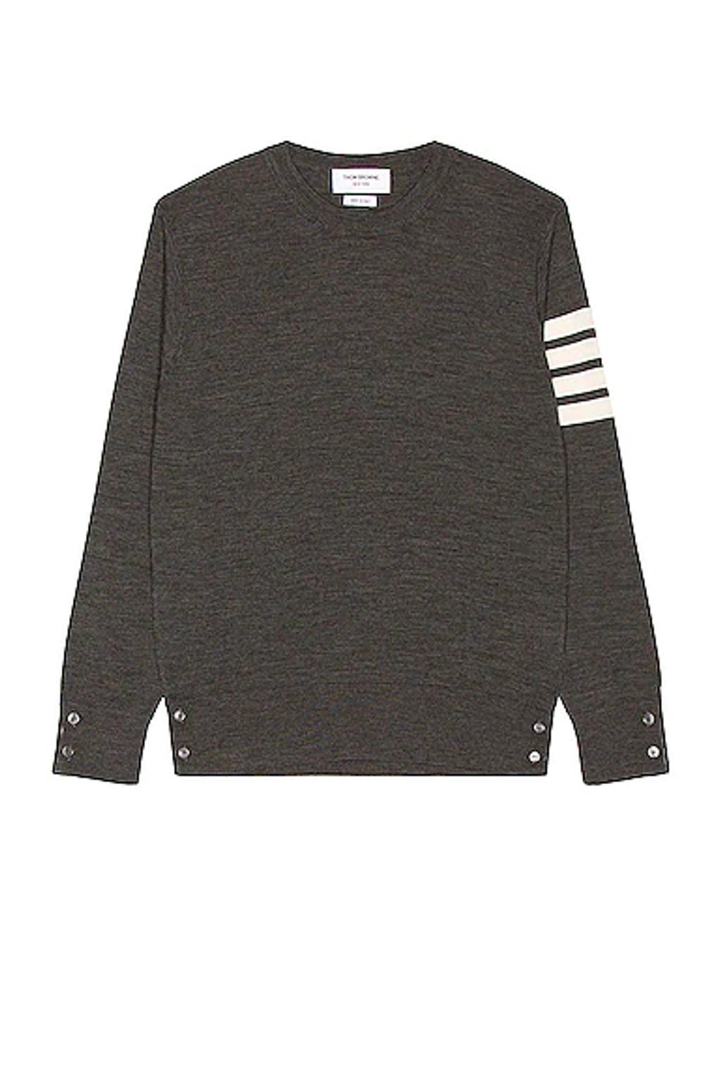 Thom Browne Men's 4-Bar Merino Wool Sweater in Dark Grey at Nordstrom, Size 3 Product Image