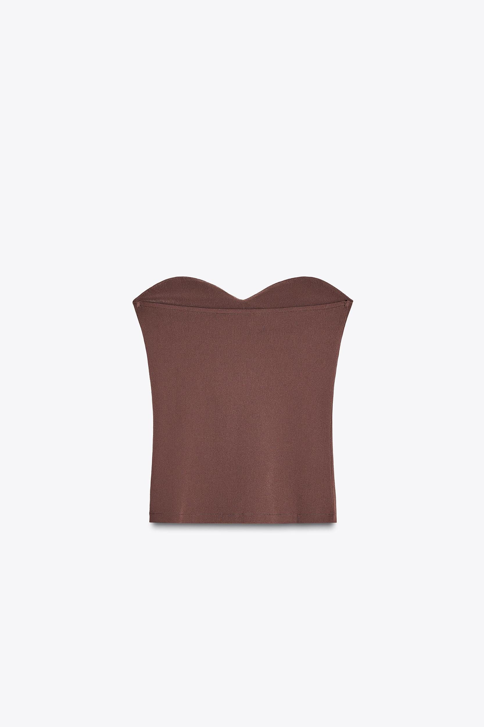 TEXTURED BANDEAU TOP Product Image